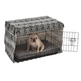 PaWz Pet Dog Cage Crate Metal Carrier Portable Kennel With Bed Cover 30"