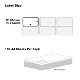 Blumax 500 Sheets A4 Format 65UP White Labels