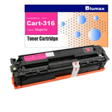 4 Pack Blumax Alternative Toner Cartridges for Canon Cart-316  (BK+C+M+Y)