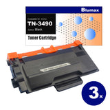 3 Pack Blumax Alternative for Brother TN-3290 Black Toner Cartridges