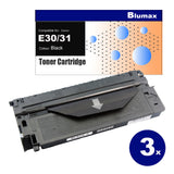 3 Pack Blumax Alternative for Canon E30/E31 Black Toner Cartridges