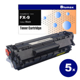 5 Pack Blumax Alternative for Canon FX-9 Black Toner Cartridges
