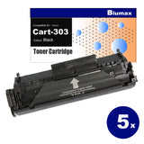 5 Pack Blumax Alternative for Canon CART-303 Black Toner Cartridges