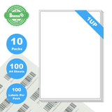 Blumax 1000 Sheets A4 Format 1UP White Labels