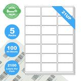 Blumax 500 Sheets A4 Format 21UP White Labels
