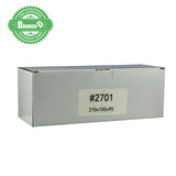 100x 270mm x 100mm x 95mm White Carton Cardboard Shipping Box (#2701)