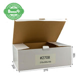 100x 270mm x 200mm x 100mm White Carton Cardboard Shipping Box (#2708)