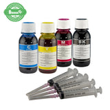 4 Pack 100ml Refill Ink for HP 62 62XL Fit for HP Envy 5540