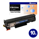 10 Pack Blumax Alternative for HP CB435A(35A) Black Toner Cartridges