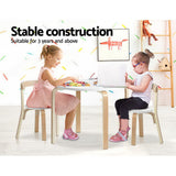 Keezi Nordic Kids Table Chair Set 3PC Desk Activity Study Play Children Modern