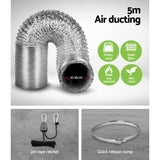 Greenfingers Grow Tent Kit Hydroponics Ventilation Kit 4" Fan Carbon Filter Duct