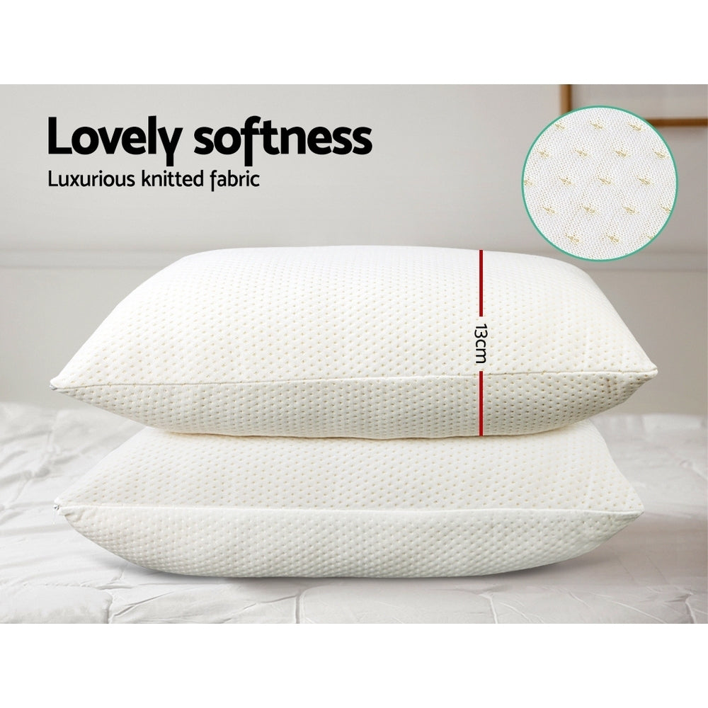 Giselle Bedding Set of 2 Visco Elastic Memory Foam Pillows