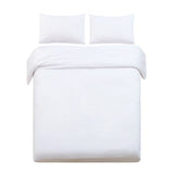 Giselle Bedding Queen Size Classic Quilt Cover Set - White