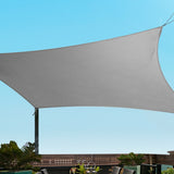 Instahut Sun Shade Sail Cloth Canopy Shadecloth Awning Outdoor Rectangle 280gsm