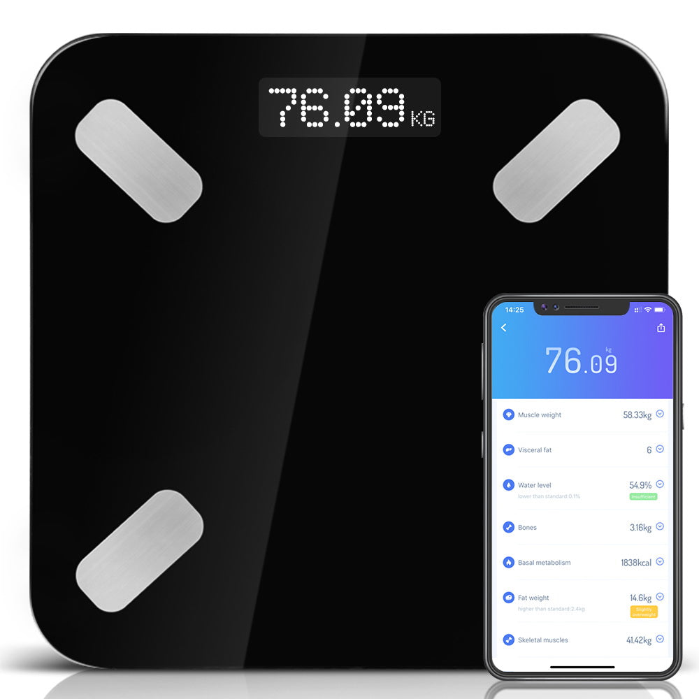 Everfit Electronic Digital Bathroom Body Fat Scale Scales Bluetooth 180KG BMI