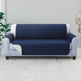 Artiss Sofa Cover Couch Covers 3 Seater Quilted Navy