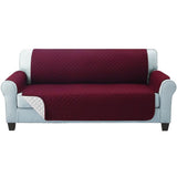 Artiss Sofa Cover Quilted Couch Covers Lounge Protector Slipcovers 3 Seater Burgundy