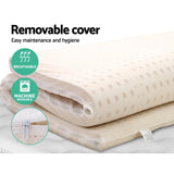 Giselle Bedding Pure Natural Latex Mattress Topper 7 Zone 5cm Double