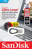 SANDISK ULTRA LOOP USB 3.0 CZ93 64GB SDCZ93-064G