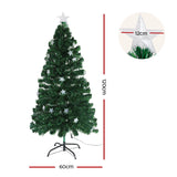 Jingle Jollys 1.2M 4FT LED Christmas Tree Xmas Optic Fiber Multi Colour Lights