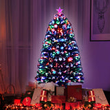 Jingle Jollys 1.2M 4FT LED Christmas Tree Xmas Optic Fiber Multi Colour Lights