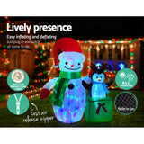 Jingle Jollys Christmas Inflatable Snowman 1.8M Lights LED Outdoor Decorations