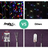 Jingle Jollys Christmas Lights 20M 800 LED Icicle Light Multi-coloured