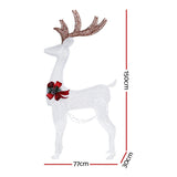 Jingle Jollys Christmas Lights LED Light Motif Reindeer Outdoor Decoration 3D