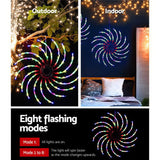 Jingle Jollys Christmas Lights 128 LED 50cm Fairy Light Spin Decorations