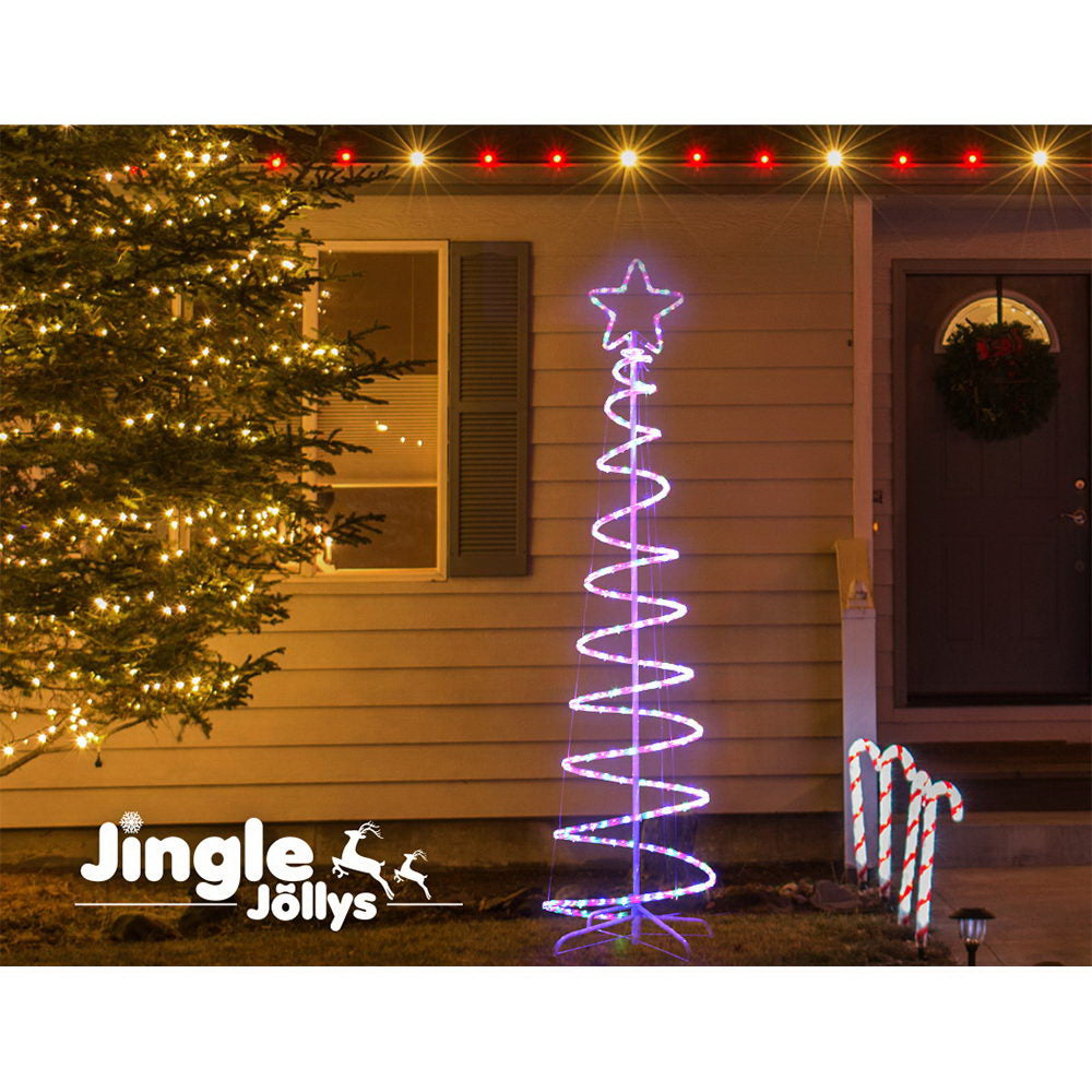 Jingle Jollys Christmas Lights 188cm Tree 288 LED Fairy Light Decorations