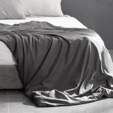 DreamZ 198x122cm Cotton Anti Anxiety Weighted Blanket Cover Protector Grey
