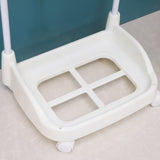 2 Tier Bathroom Laundry Clothes Baskets Bin Hamper Mobile Rack Removable Shelf