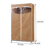 Levede Portable Wardrobe Clothes Closet Storage Cabinet Organiser With Rail