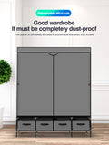 Levede Portable Wardrobe 4 Drawers Large Storage Cabinet Organiser Shelf Rack
