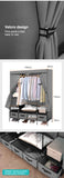 Levede Portable Wardrobe 4 Drawers Large Storage Cabinet Organiser Shelf Rack