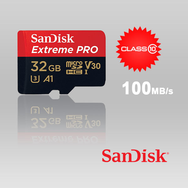 SANDISK SDSQXCG-032G-GN6MA 32GB MICRO SDHC EXTREME PRO 4K , A1 V30, UHS-I/ U3, 100MB/s