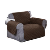 Sofa Cover Couch Lounge Protector Quilted Slipcovers Waterproof Coffee 173cm x 200cm