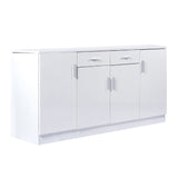 Levede Buffet Sideboard Storage Cabinet Artiss High Gloss Cupboard Drawers White