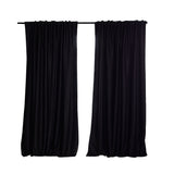 2X Blockout Curtains Curtain Blackout Bedroom 180cm x 230cm Black