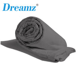 Dreamz Weighted Blanket Cotton Heavy Gravity Adults Deep Relax Relief 5KG Grey