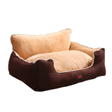 PaWz Pet Bed Dog Puppy Beds Cushion Pad Pads Soft Plush Cat Pillow Mat Brown M