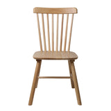 Set of 2 Dining Chairs Side Chair Replica Kitchen Wood Furniture Oak