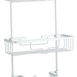 Bathroom Shower Caddy Organiser Aluminum Bath Shelf Shelves Storage Rack 3-Tier