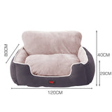 PaWz Pet Bed Dog Puppy Beds Cushion Pad Pads Soft Plush Cat Pillow Mat Grey 3XL