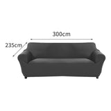 Sofa Cover Slipcover Protector Couch Covers 4-Seater Dark Grey