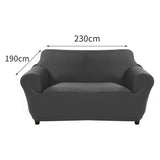 Sofa Cover Slipcover Protector Couch Covers 3-Seater Dark Grey