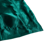 DreamZ Silk Satin Quilt Duvet Cover Set in Single Size in Teal Colour