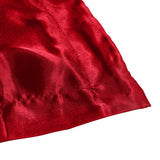 DreamZ Silk Satin Quilt Duvet Cover Set in King Size in Burgundy Colour