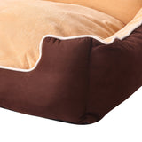 PaWz Pet Bed Dog Puppy Beds Cushion Pad Pads Soft Plush Cat Pillow Mat Brown M
