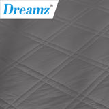 Dreamz Weighted Blanket Cotton Heavy Gravity Adults Deep Relax Relief 7KG Grey